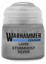 Warhammer Colour Layer Paint (Stormhost Silver) - krycí barva, stříbrná