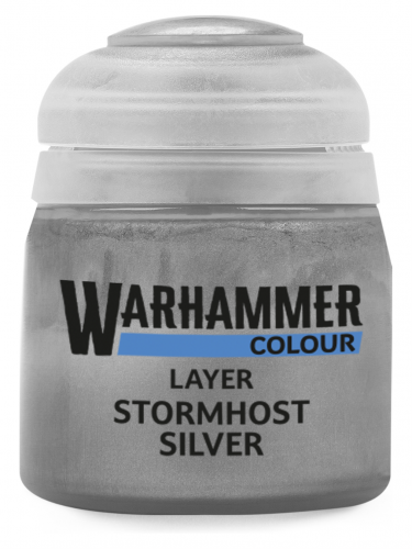 Warhammer Colour Layer Paint (Stormhost Silver) - krycí barva, stříbrná