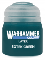 Warhammer Colour Layer Paint (Sotek Green) - krycí barva, zelená