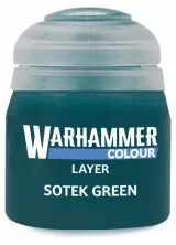 Warhammer Colour Layer Paint (Sotek Green) - krycí barva, zelená