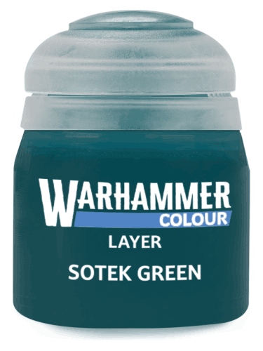 Warhammer Colour Layer Paint (Sotek Green) - krycí barva, zelená