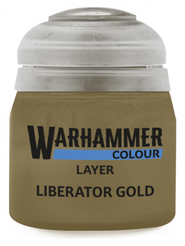 Warhammer Colour Layer Paint (Liberator Gold) - krycí barva, zlatá