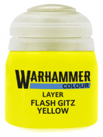 Warhammer Colour Layer Paint (Flash Gitz Yellow) - krycí barva, žlutá
