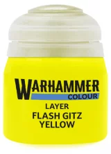 Warhammer Colour Layer Paint (Flash Gitz Yellow) - krycí barva, žlutá