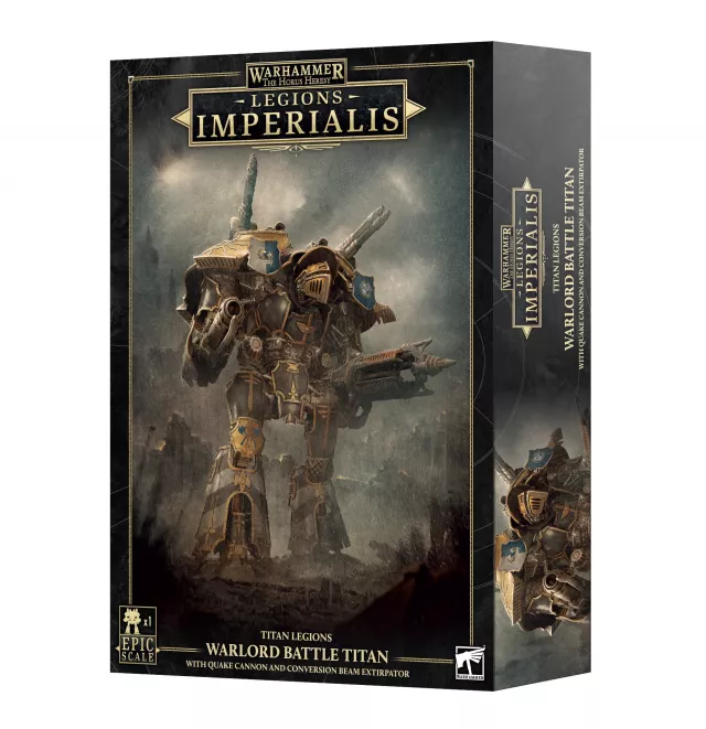 Warhammer: Horus Heresy - Legions Imperialis - Titan Legions - Warlord Titan with Quake Cannon and Conversion Beam Extirpator - Desková hra