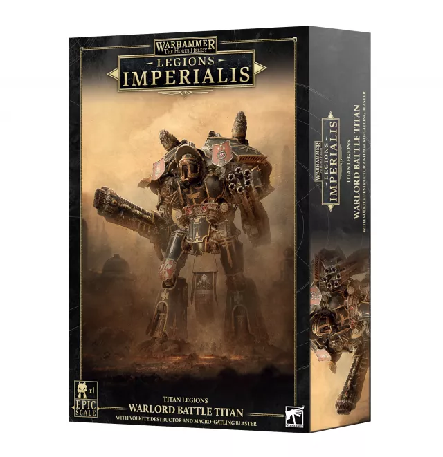 Warhammer: Horus Heresy - Legions Imperialis - Titan Legions - Warlord Titan with Volkite Destructor and Macro-gatling Blaster - Desková hra