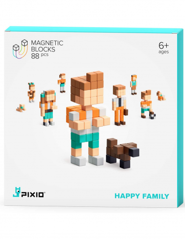 Magnetická stavebnice PIXIO - Happy Family (Story Series)