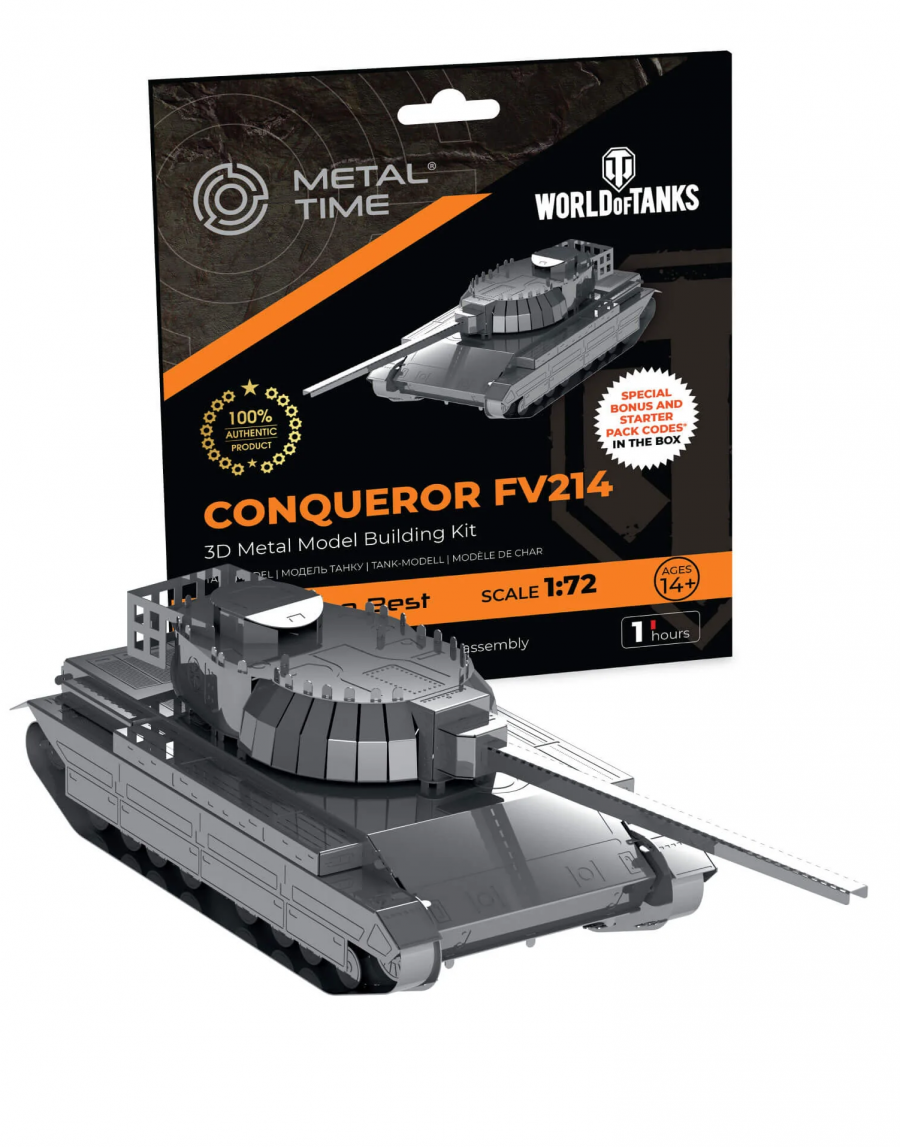 Metal Time Stavebnice World of Tanks - Conqueror FV214 (kovová)