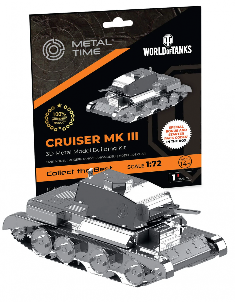 Metal Time Stavebnice World of Tanks - Cruiser Mk III (kovová)