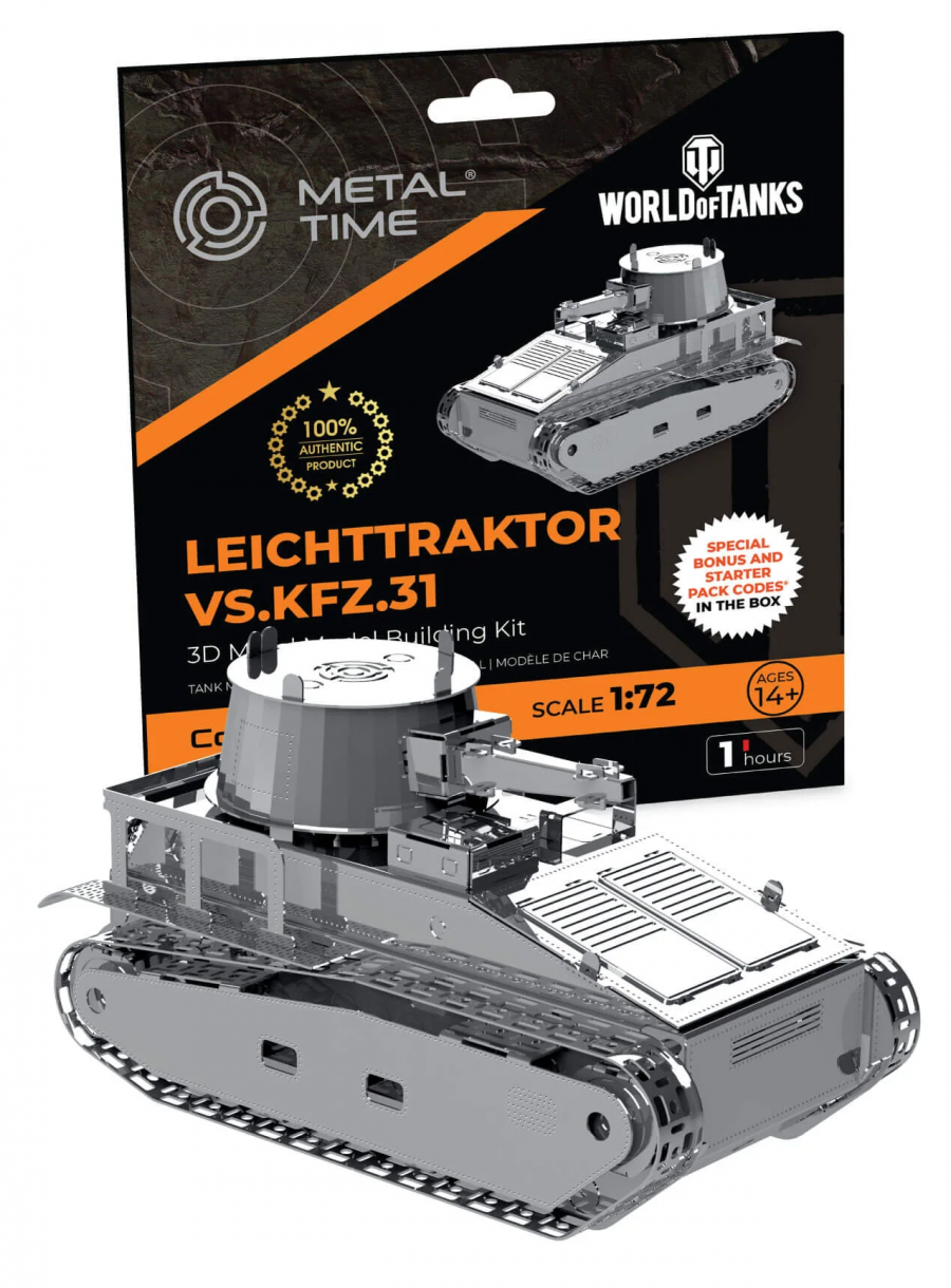 Metal Time Stavebnice World of Tanks - Leichttraktor Vs.Kfz.31 (kovová)