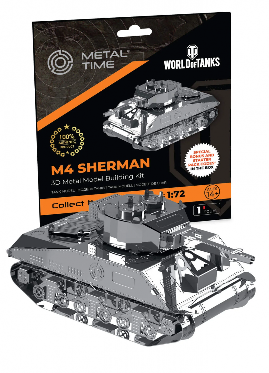 Metal Time Stavebnice World of Tanks - M4 Sherman (kovová)