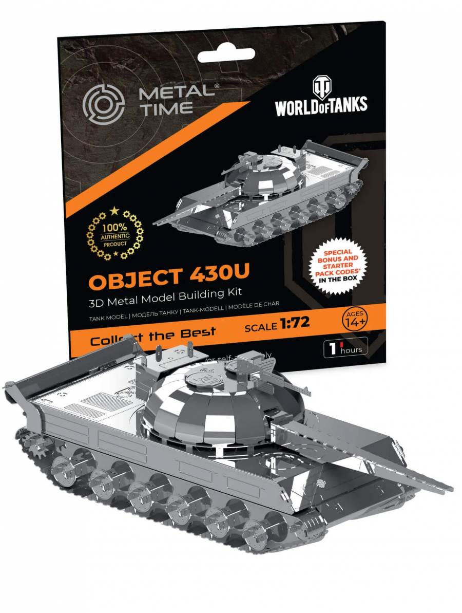 Metal Time Stavebnice World of Tanks - Object 430 (kovová)