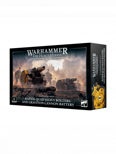 Warhammer: Horus Heresy - Legiones Astartes - Rapier Quad Heavy Bolters and Graviton Cannon Battery (6 figurek)
