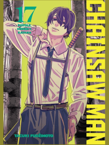Manga Chainsaw Man 17: Pistole, hřebíky, katana