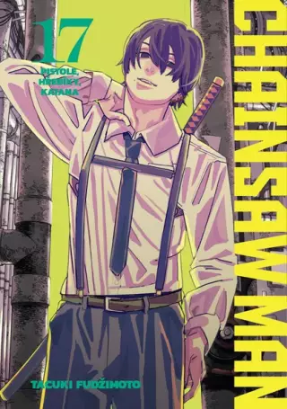 Manga Chainsaw Man 17: Pistole, hřebíky, katana