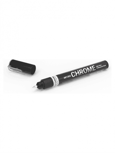 Barvicí fix AK - Chrome metallic liquid marker (stříbrná)
