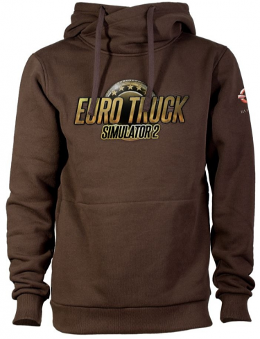 Mikina Euro Truck Simulator - Hnědá s logem