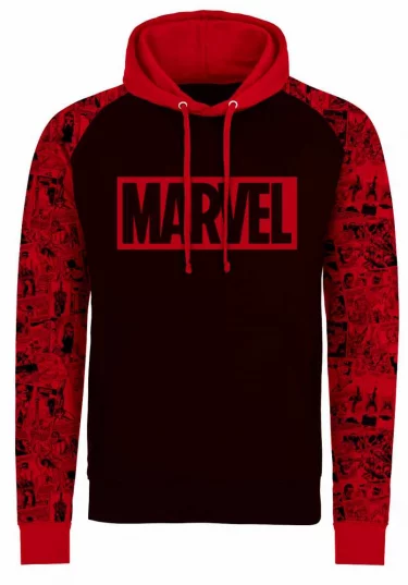 Mikina Marvel - Logo and Pattern