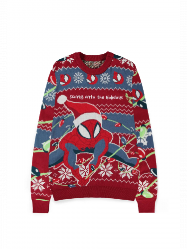 Vánoční svetr Spiderman - Swing into the Holidays