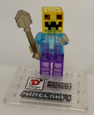Mini figurka Minecraft dýňová hlava s palcátem