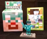 Mini figurka Minecraft Steve v brnění s mečem