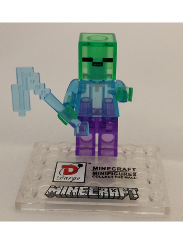 Mini figurka Minecraft zombie s kopáčem