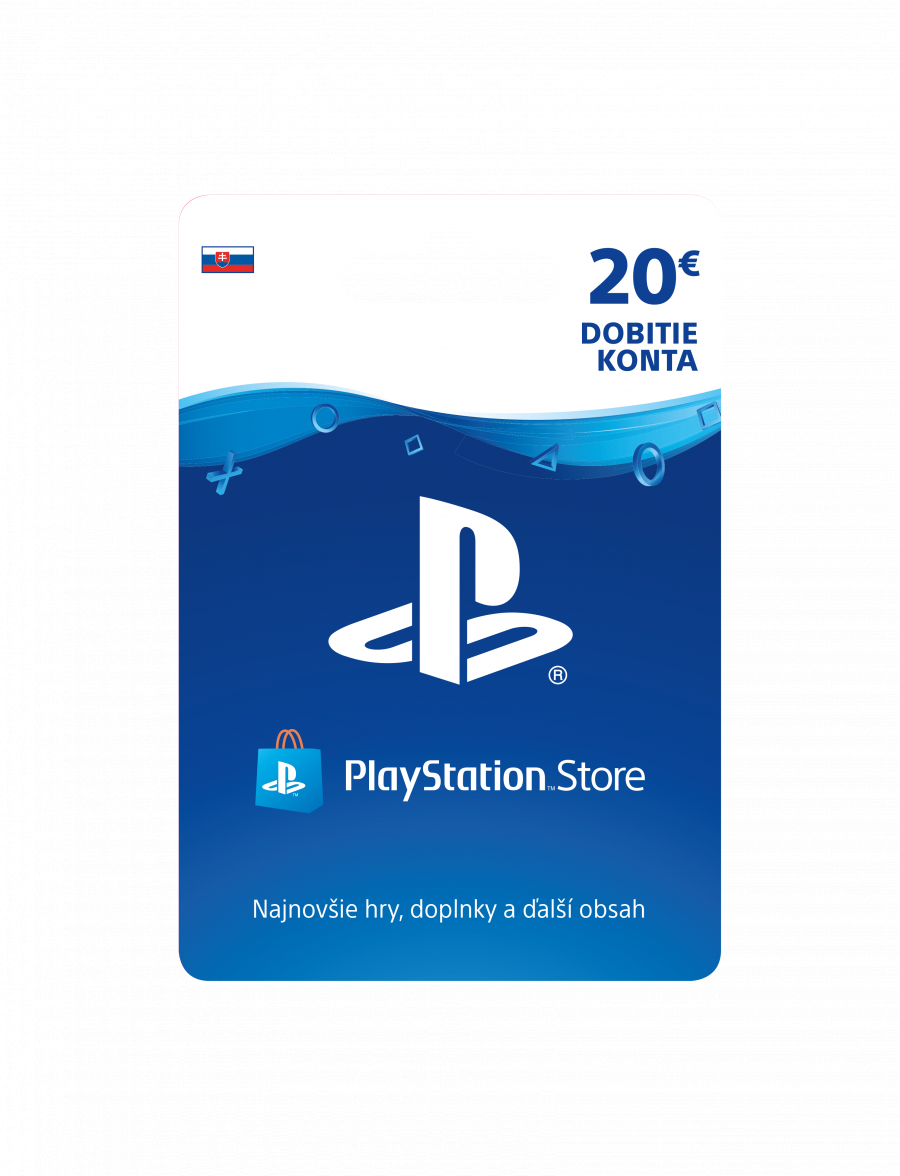 Sony PlayStation Store – Dárková karta 20€ [pro SK účty]