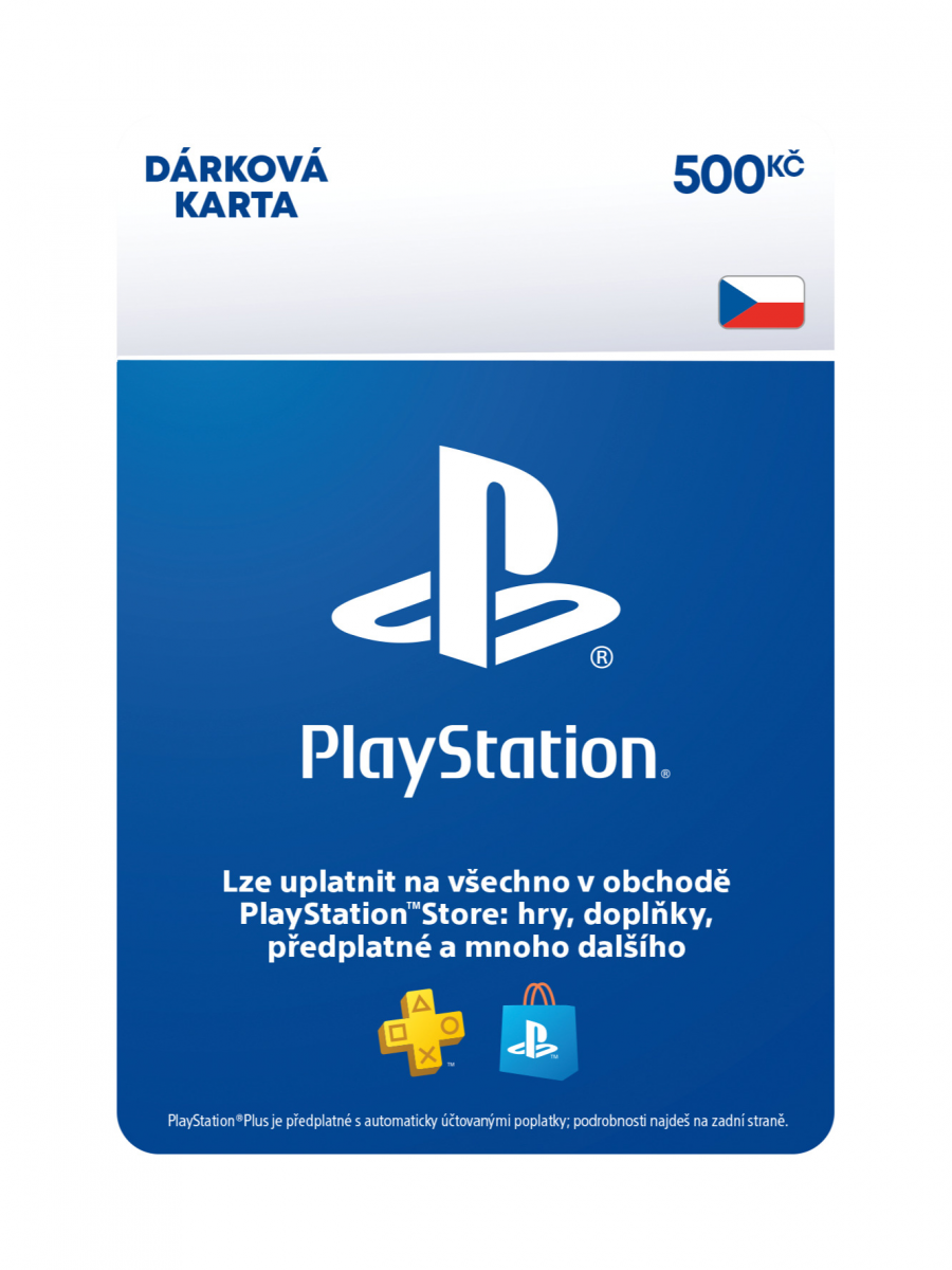 PlayStation Store – Dárková karta - 500 Kč (PS DIGITAL) (PS5)