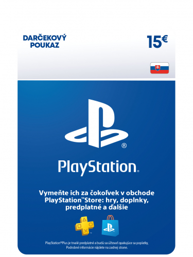 SK - PlayStation Store – Dárková karta - 15 EUR (DIGITAL) (DIGITAL)