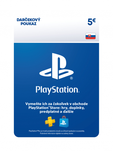 SK - PlayStation Store – Dárková karta - 5 EUR (DIGITAL) (DIGITAL)