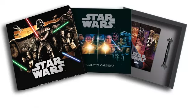 Dárkový set Star Wars - kalendář 2027, zápisník, propiska