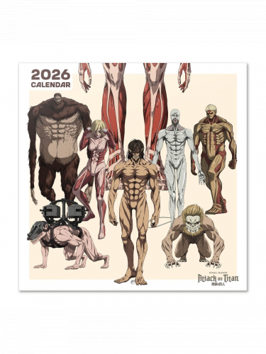 Kalendář Attack on Titan 2026