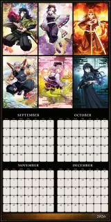 Kalendář Demon Slayer 2027 - Anime