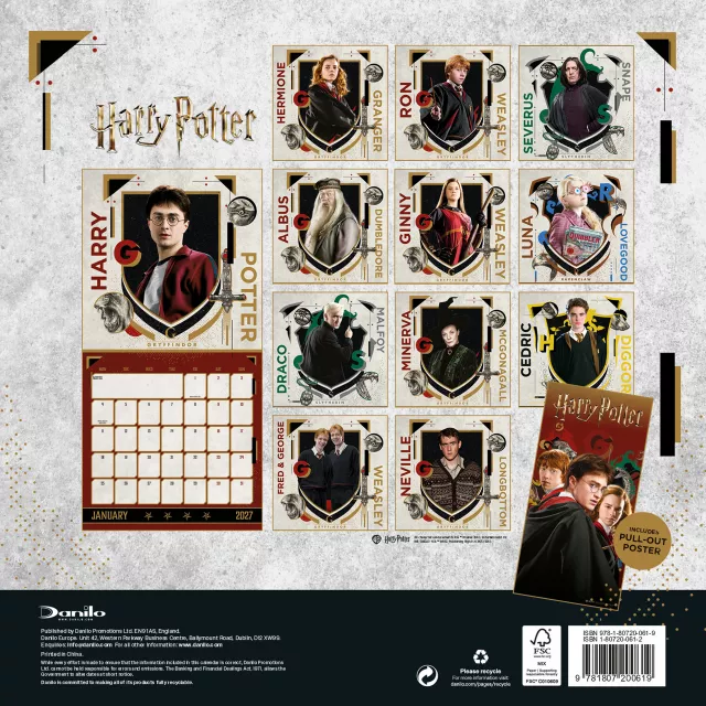 Kalendář Harry Potter 2027