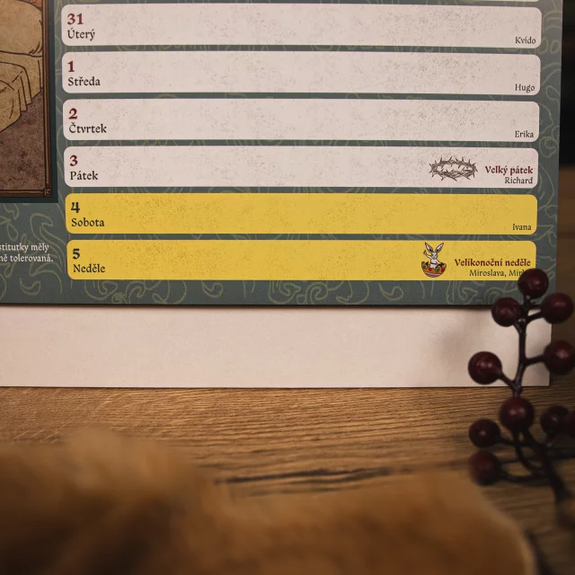 Kalendář Kingdom Come: Deliverance II 2026 (stolní) CZ