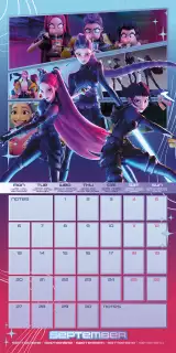 Kalendář KPop Demon Hunters 2027 (16 měsíců, multi-language)