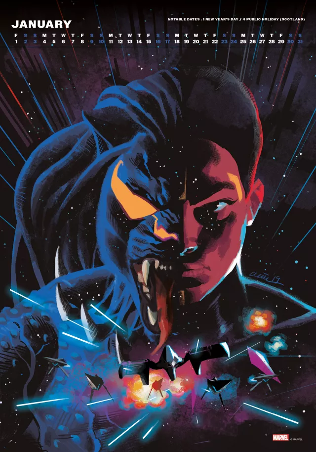 Kalendář Marvel Deluxe 2027 (A3)