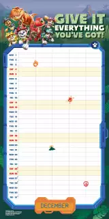 Kalendář Paw Patrol: Dino Movie - Family Organiser 2027 (+ samolepky)