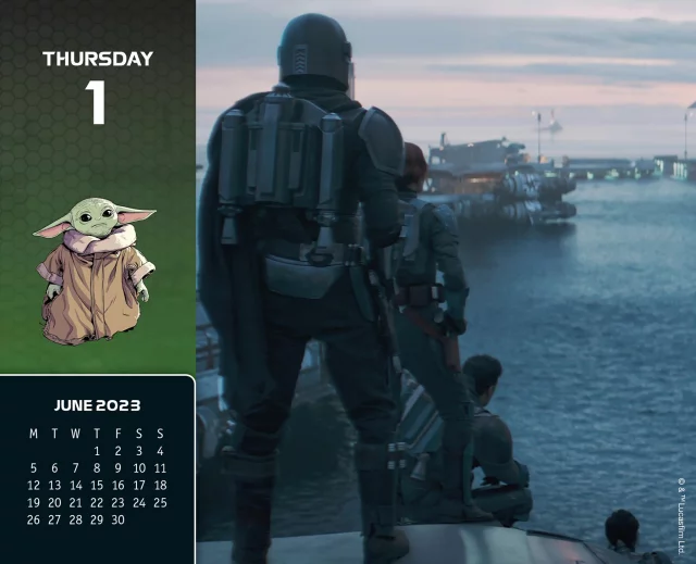 Kalendář Star Wars: The Mandalorian 2023 (stolní kalendář)
