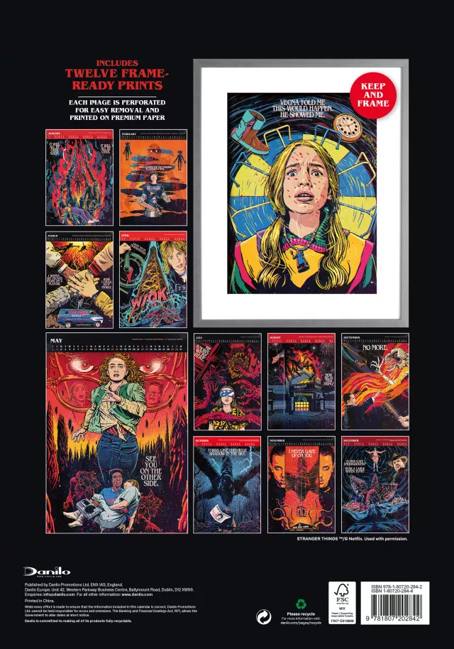 Kalendář Stranger Things Deluxe 2027 (A3)