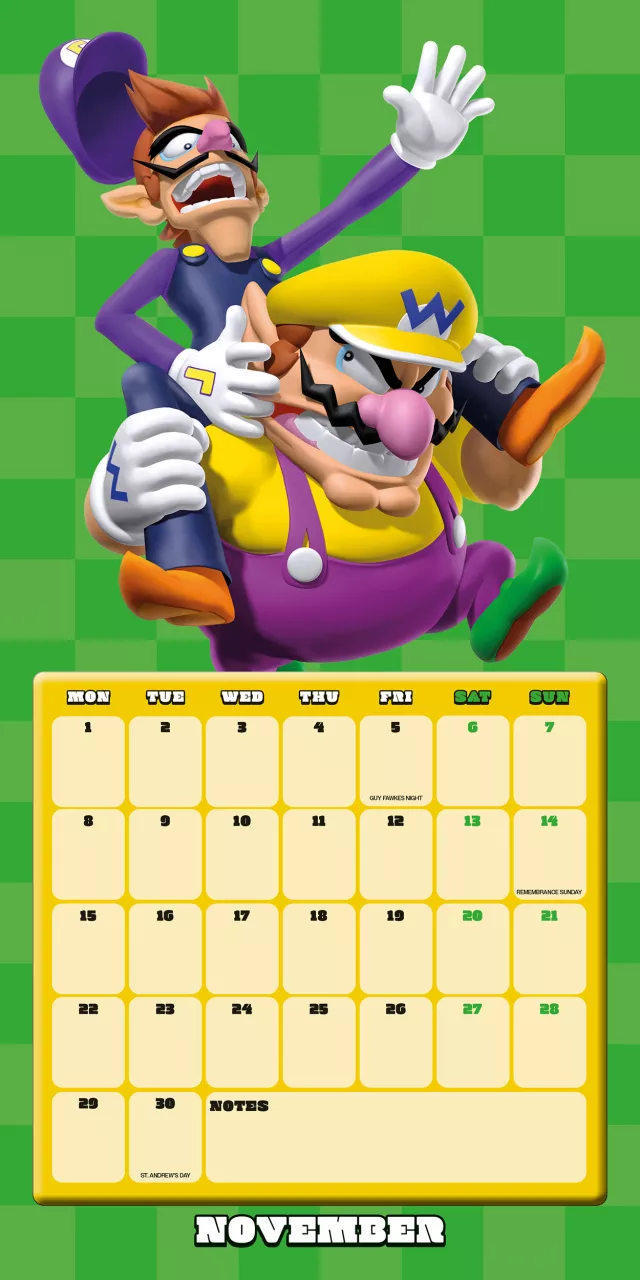Kalendář Super Mario 2027