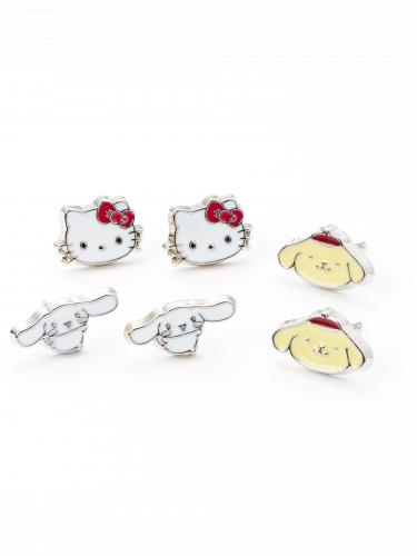 Náušnice Sanrio - Cinnamoroll, Pompompurin, Hello Kitty
