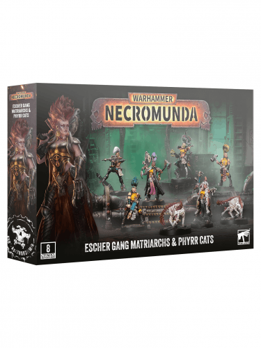 Warhammer: Necromunda - Escher Gang Matriarchs & Phyrr Cats (8 figurek)