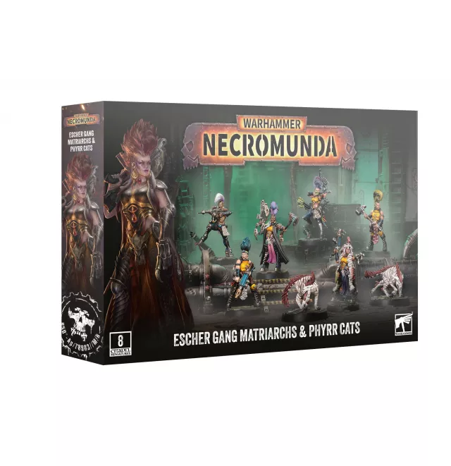 Warhammer: Necromunda - Escher Gang Matriarchs & Phyrr Cats (8 figurek) - Desková hra