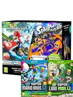 Konzole Wii U Premium Pack Black + Mario Kart 8 + Splatoon + New Super Mario Bros U (WIIU)