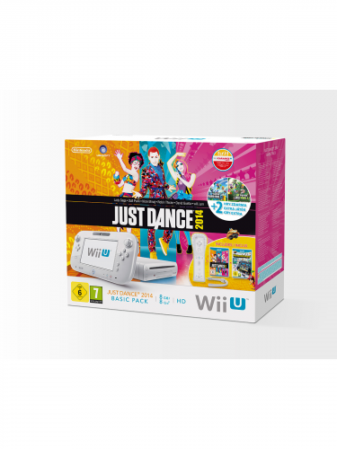 Wii U Basic Pack White + Nintendoland a Just Dance 2014 + 2 hry (WIIU)