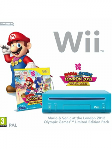 Konzole Nintendo Wii Blue + Mario and Sonic at the 2012 (WII)
