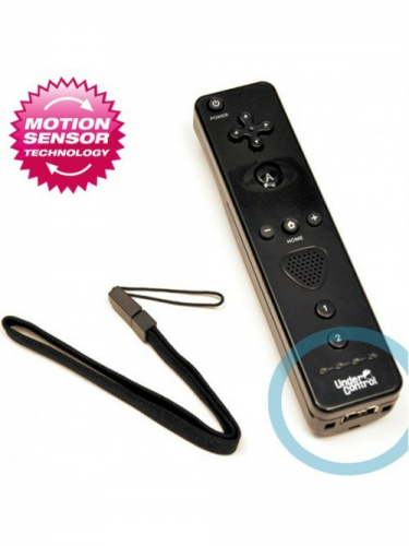 Wii dálkový ovladač se zabudovaným Motion Plus (pro Wii a WiiU) (černý) (Under Control) (WII)