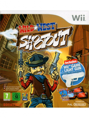 Wild West Shootout (s pistolí Lightgun) (WII)