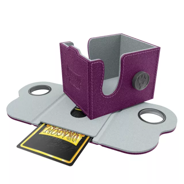 Krabička na karty Dragon Shield - Lock System Dragon Box 100+ - Purple & Frost - Krabičky na karty